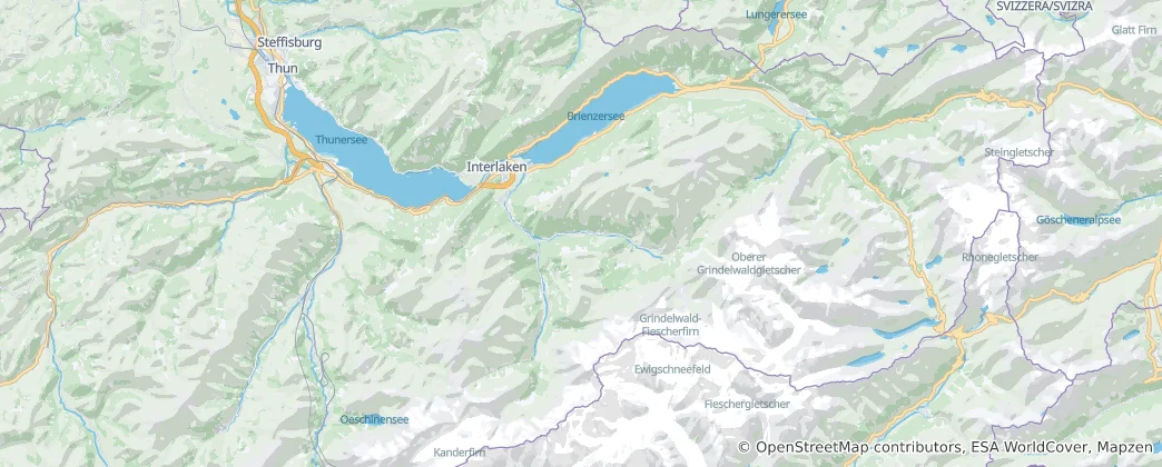 Mapa de Interlaken District