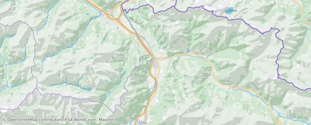 Landquart District — Map