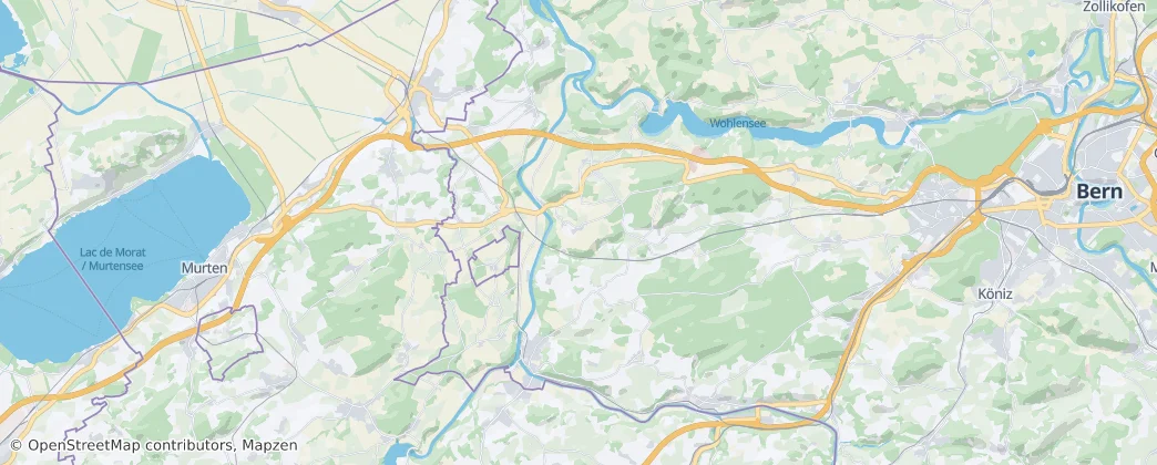 distretto di Laupen — Mappa