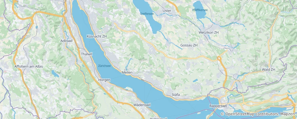 Mappa di distretto di Meilen