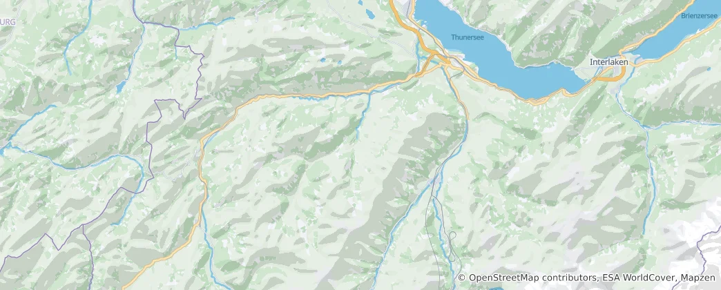Niedersimmental District 지도