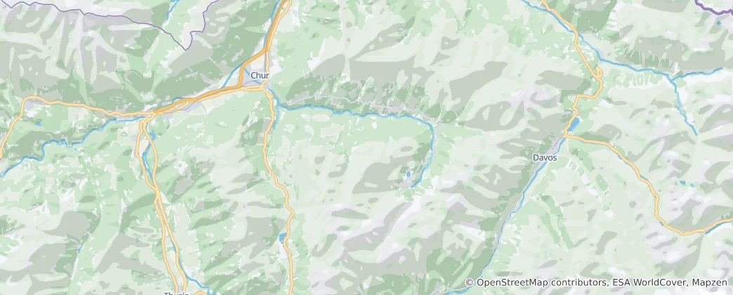 Map of Plessur Region
