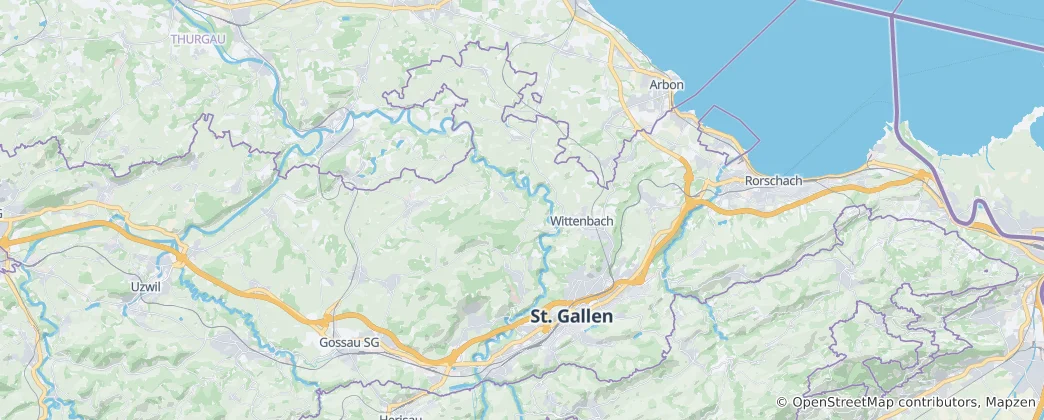 Mapa De Sankt Gallen