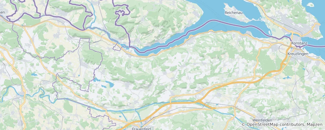 Mapa Steckborn District