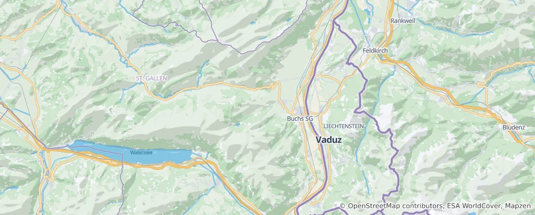Mapa Werdenberg