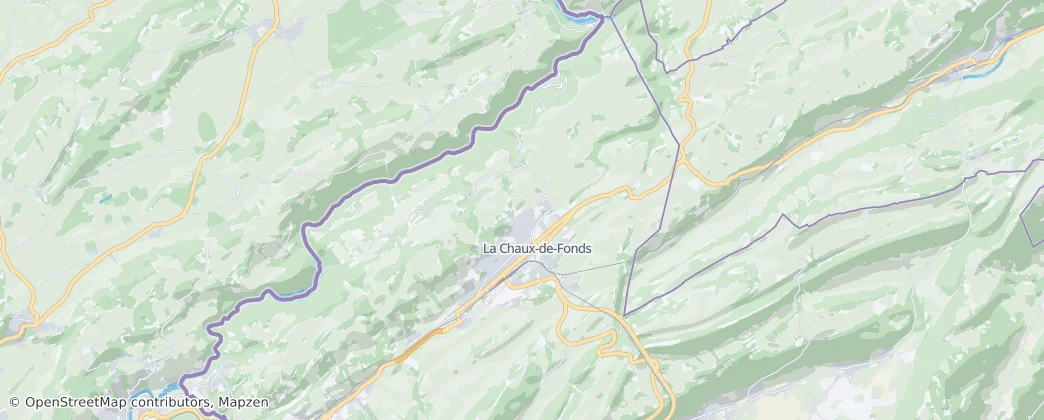 La Chaux-de-Fonds — Map