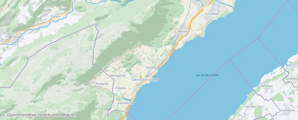 Karte von La Grande Béroche