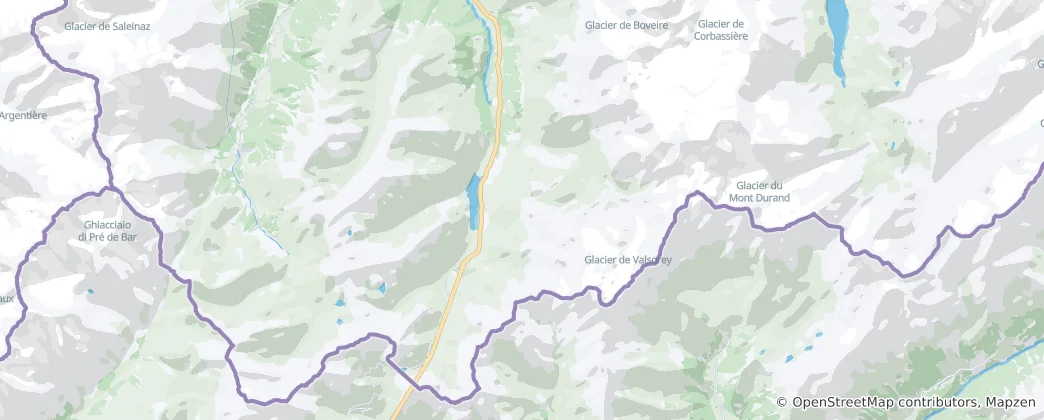 Karte von Bourg-Saint-Pierre