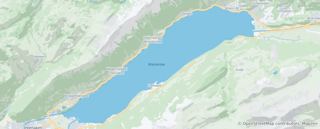 Mapa Brienzersee