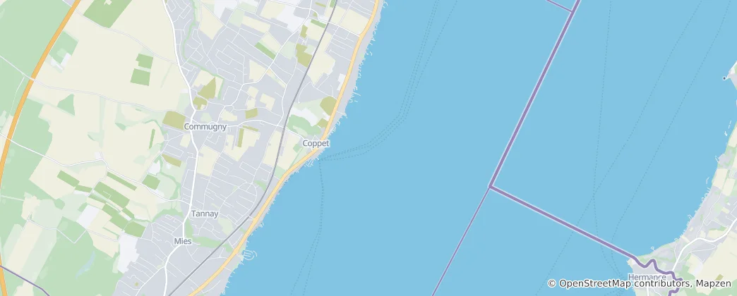Mapa Coppet