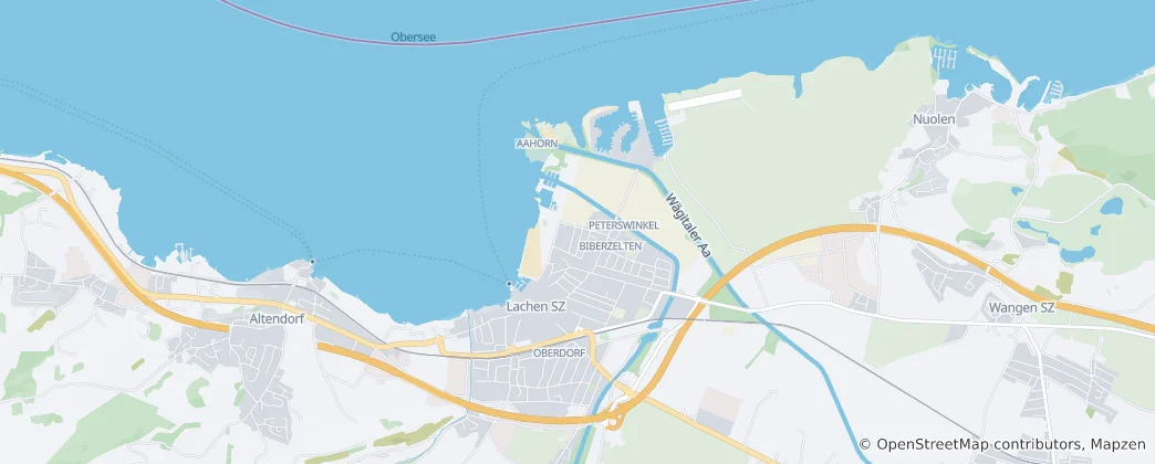 Mapa Lachen (Szwajcaria)