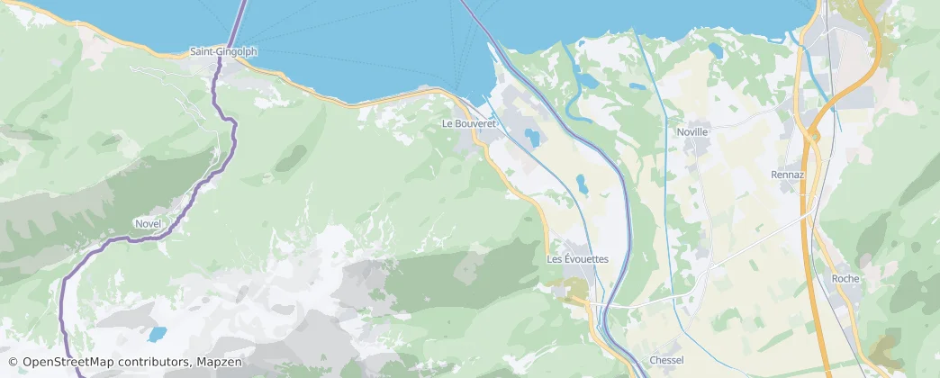 Port-Valais — Map