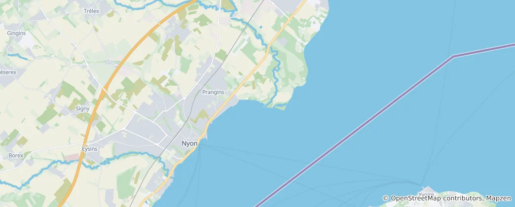 Mappa di Prangins