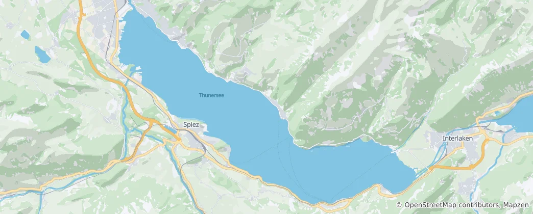Map of Thunersee