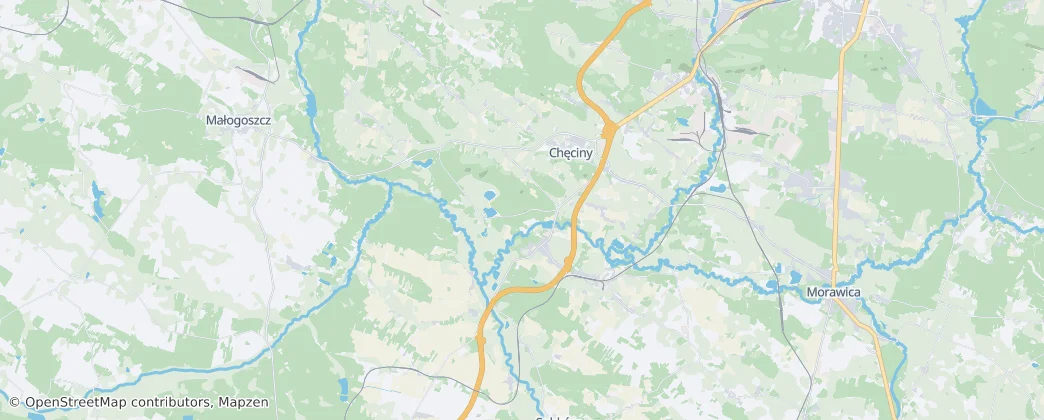 Chęciny — Térkép