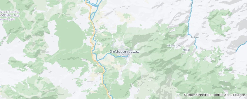 Map of Chefchaouen