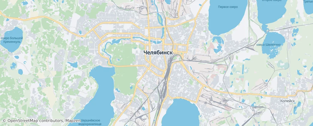 车里雅宾斯克 — 地图