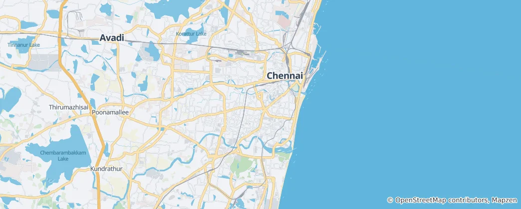 Kaart van Chennai