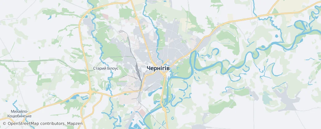 Chernihivska Urban Hromada — Map