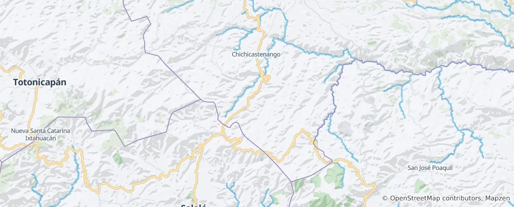 Map of Chichicastenango