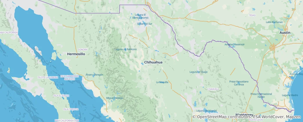 Karte von Chihuahua