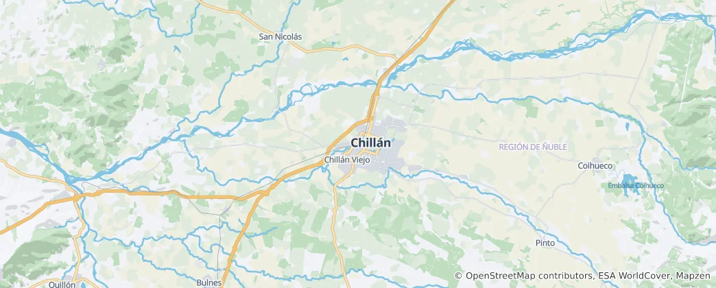 Carte de Chillán