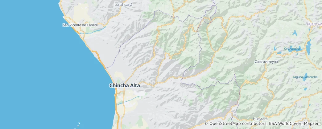 Map of Chincha Province