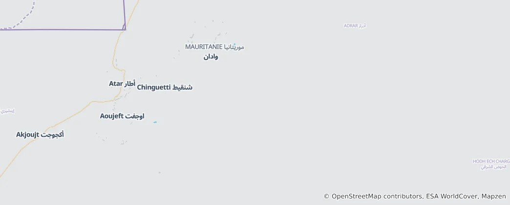 Mapa de Chinguitti