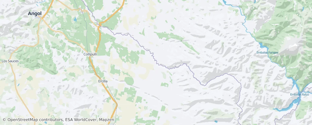 Collipulli — Mappa