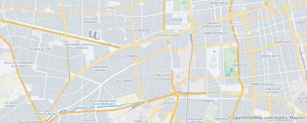Mapa de Estación Central