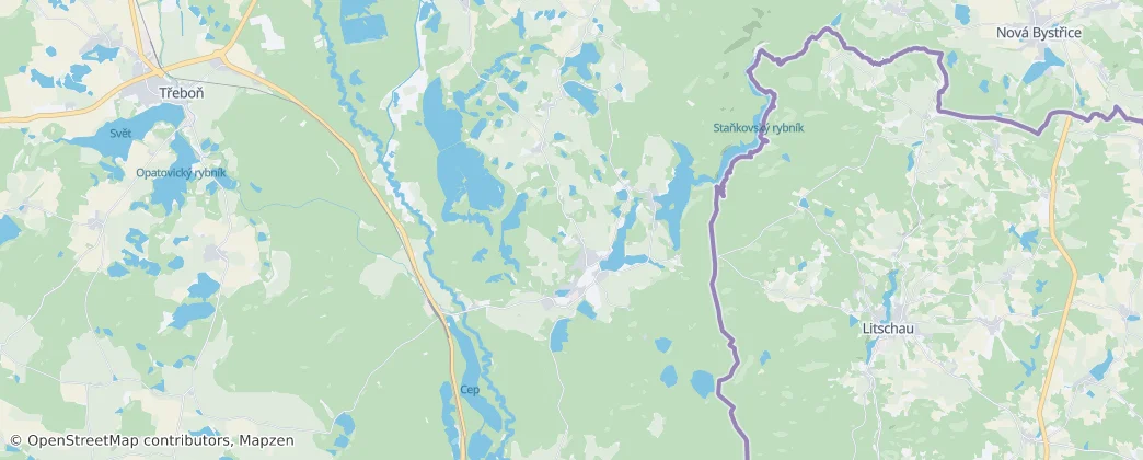 Chlum u Třeboně — Map