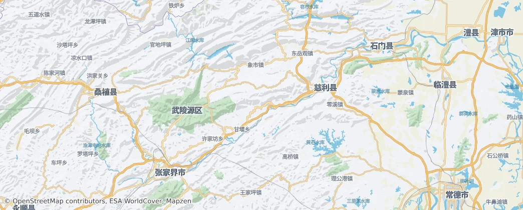 Cili County — mapa