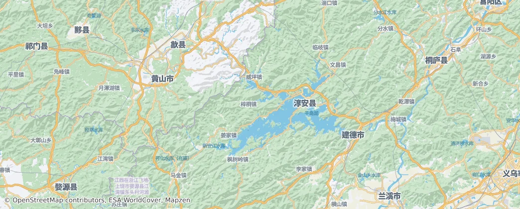Cunanxian — mapa