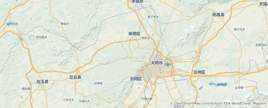 Mapa Datongshi