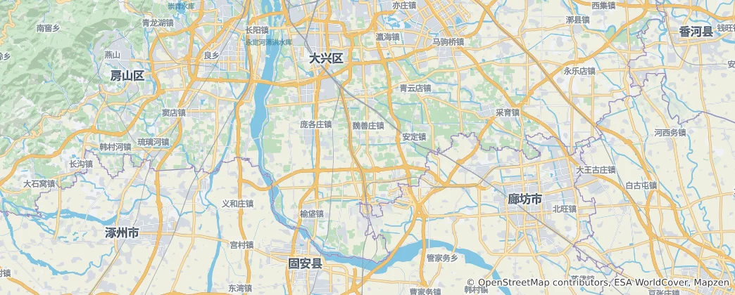 Mapa Daxingxian