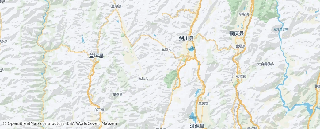 Jianchuanxian — 地图