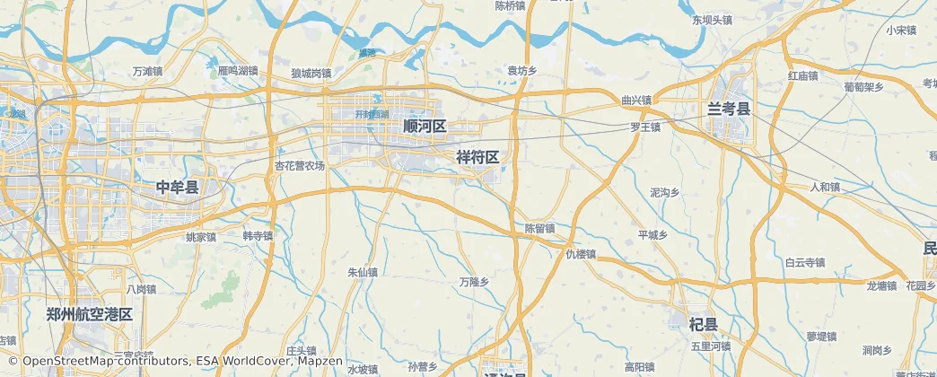 Kaifengxian – Mapa