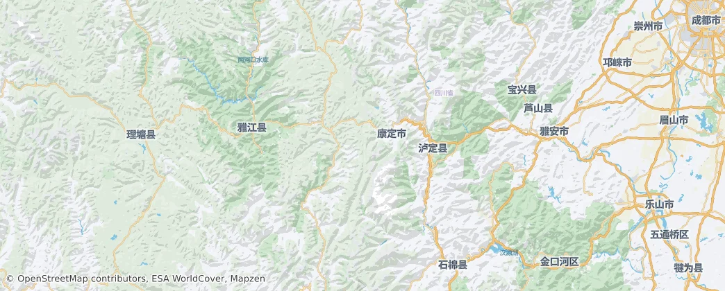 Kangdingxian — 地图