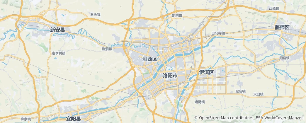 Karte von Luoyangshi