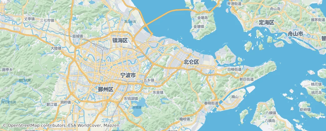 Ningboshi — Mapa