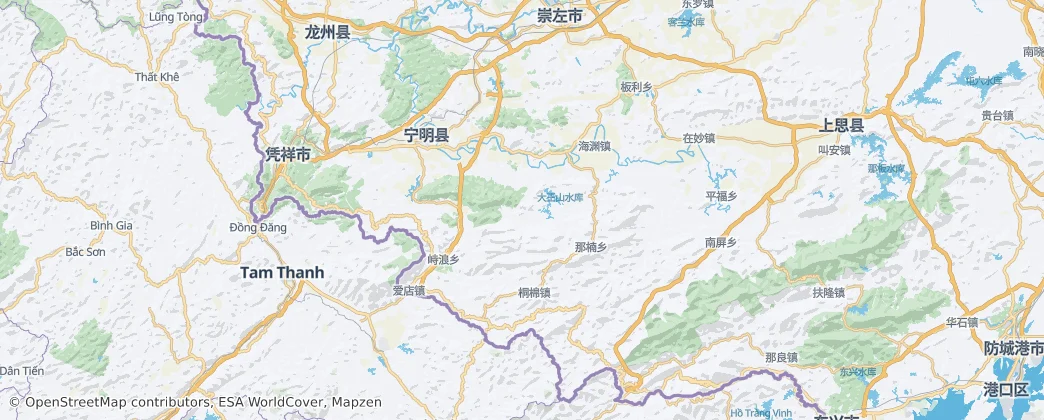 Ningmingxian — Mappa