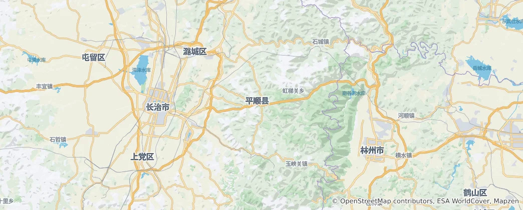 Mapa De Pingshunxian