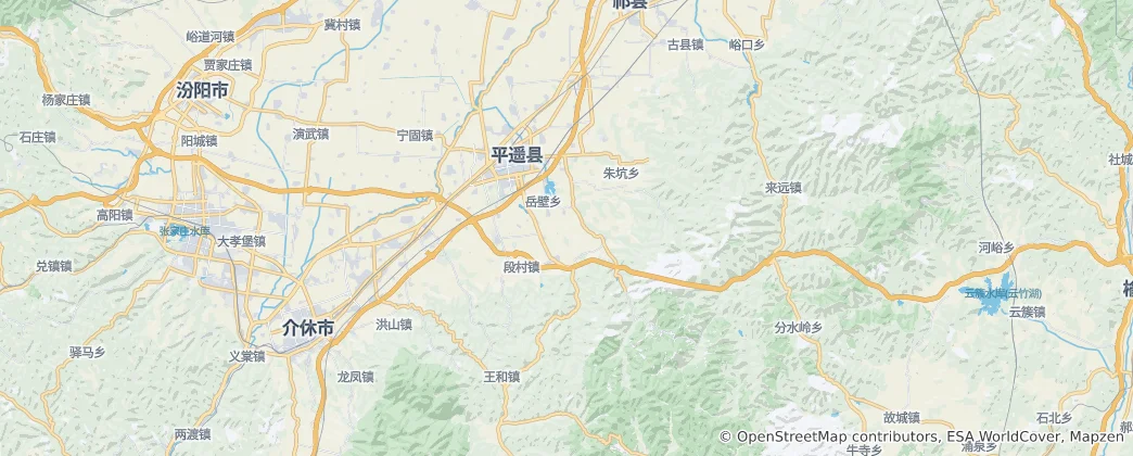 Map of Pingyaoxian