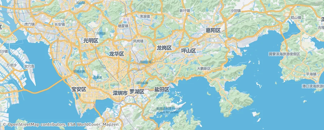 Shenzhenxian — Karte