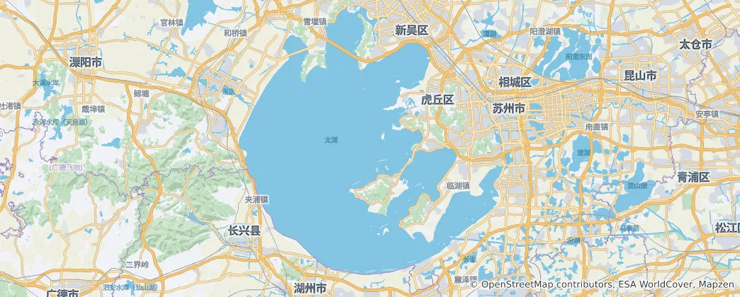 Karte von Shuzhoushi