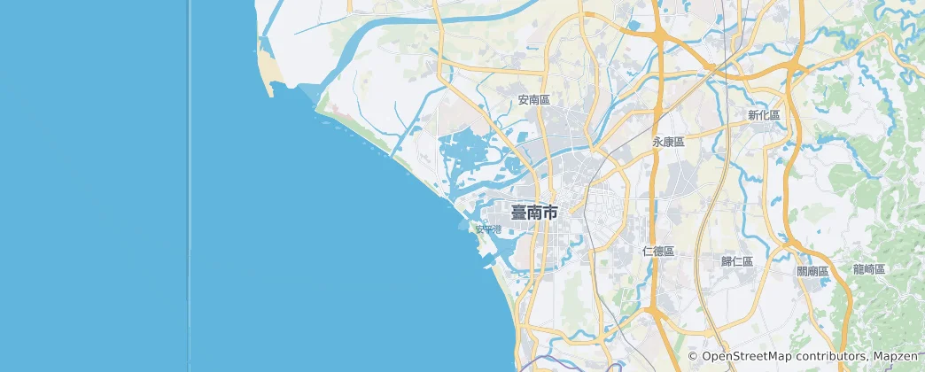 Mapa Tainanshi