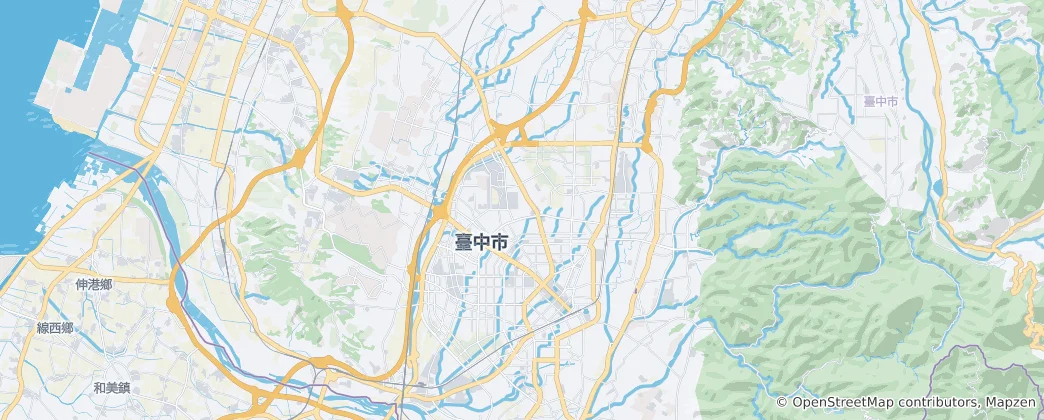Mapa Taizhongshi