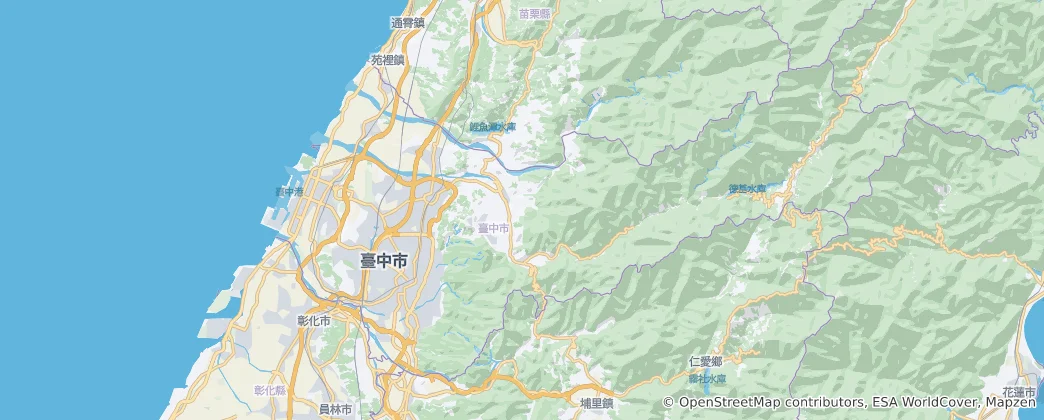 Karte von Taizhongxian