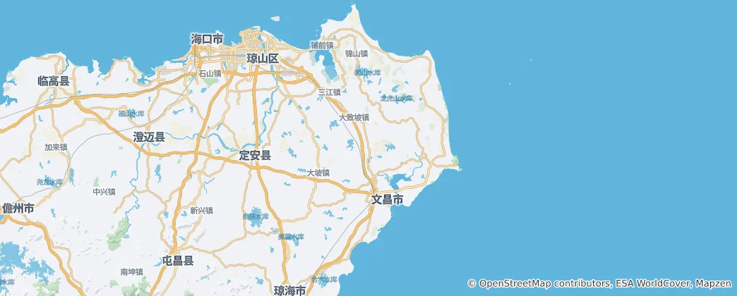 Mapa Wenchangxian