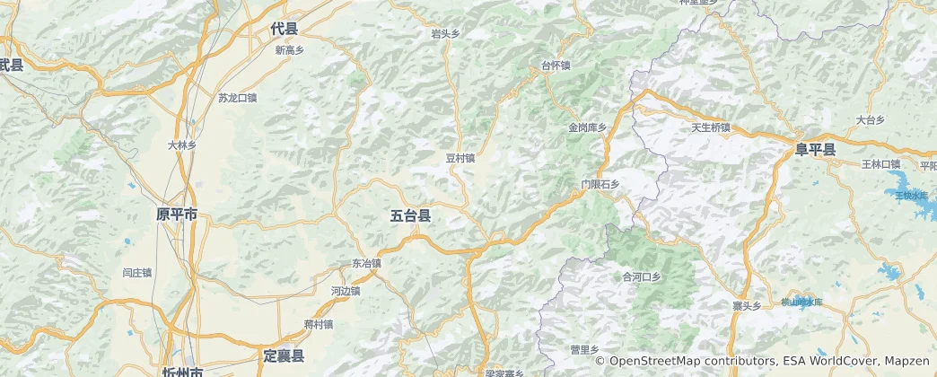 Mapa De Wutaixian